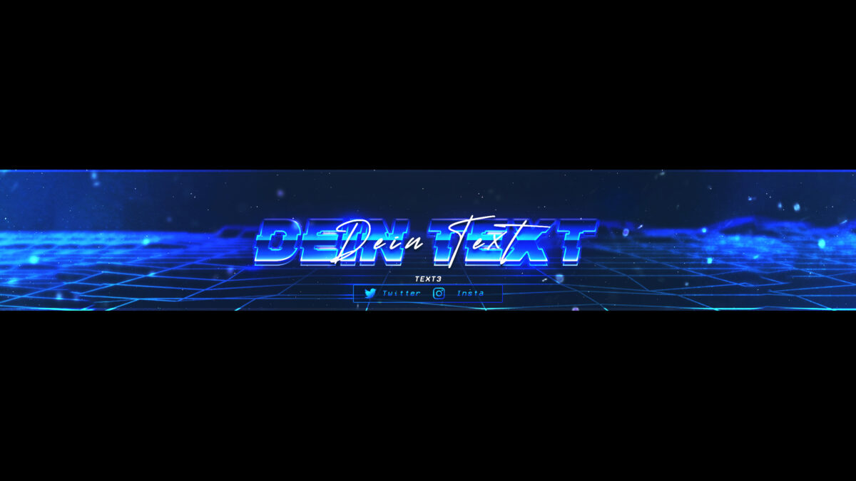 Retro Profil-Banner Retro Neon Profilbild + Banner (2in1) - Image 1