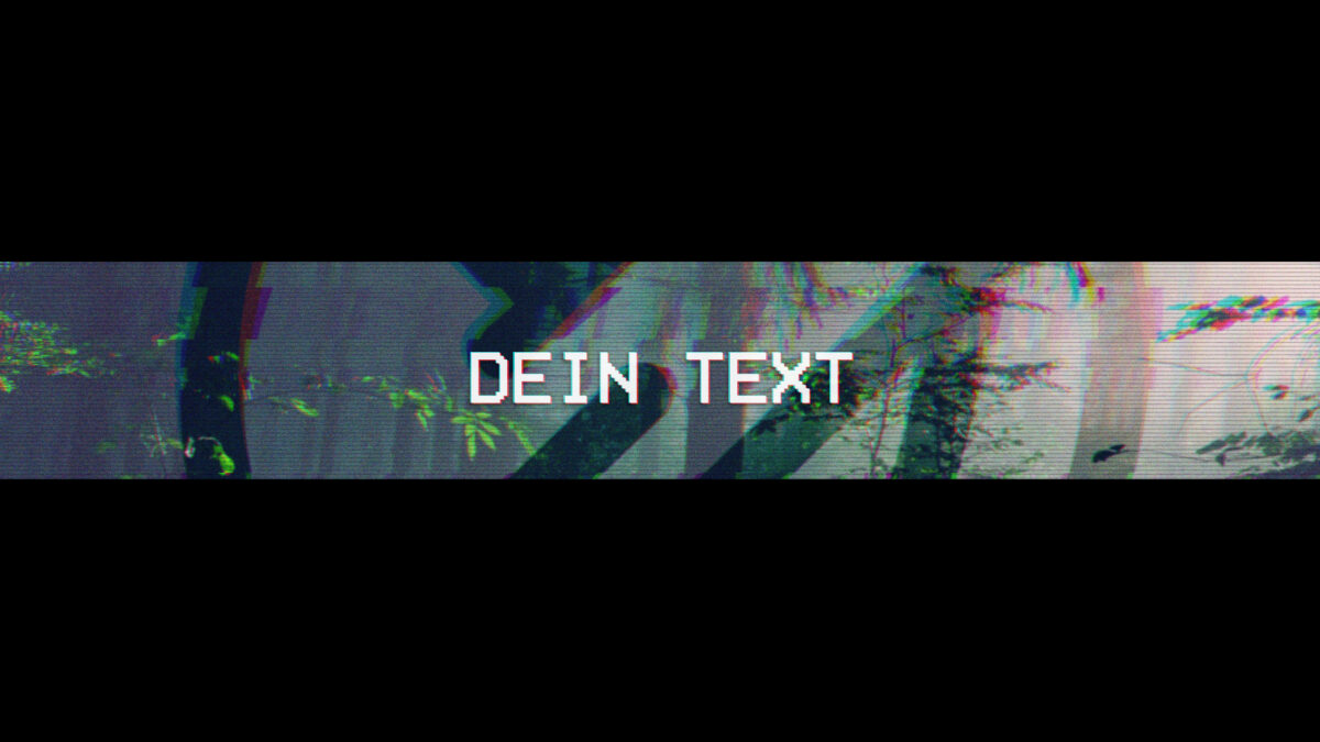 VHS Retro Glitch Banner VHS Retro Glitch Profilbild + Banner (2in1) - Image 1