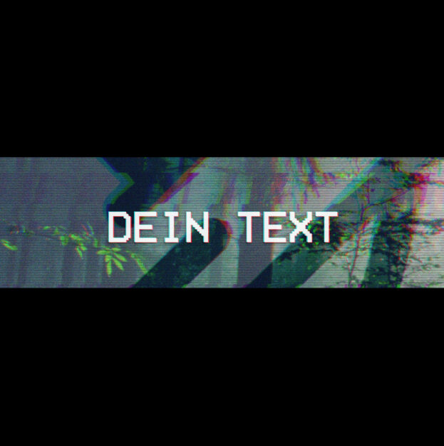 VHS Retro Glitch Banner