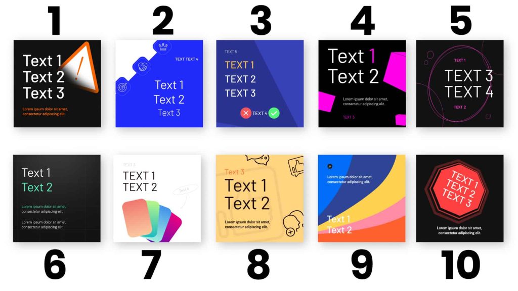 Modern Marketing Instagram Feed Posts