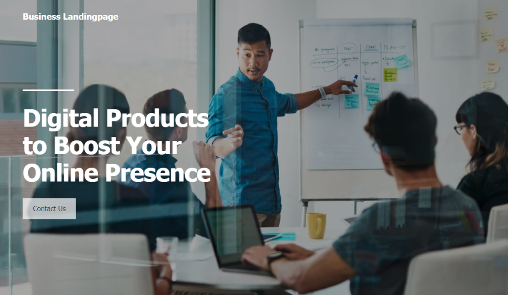 Business Landingpage WordPress Elementor Template 1 Business Landingpage WordPress Elementor Template