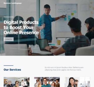 Business Landingpage WordPress Elementor Template