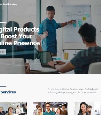 Business Landingpage WordPress Elementor Template