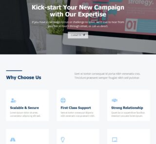 Business Landingpage WordPress Elementor Template