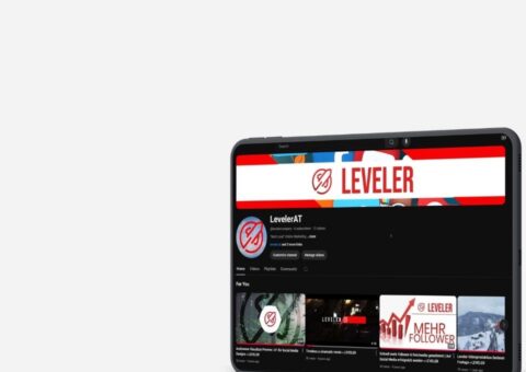 Leveler Shop & Designs 12 kanal design mockup